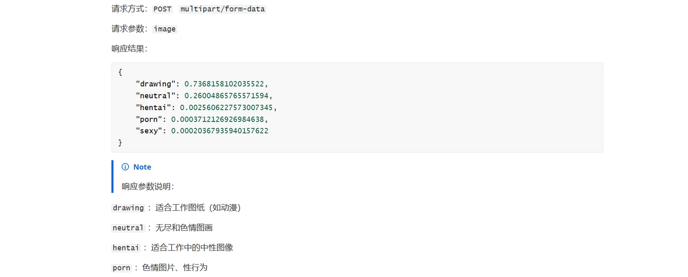 图片鉴定黄色违规API接口系统源码