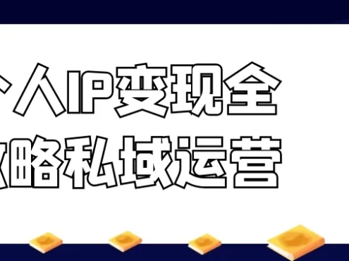 个人IP变现全攻略私域运营