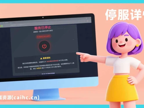 好看的网站停止服务单页源码、服务器停服公告源码